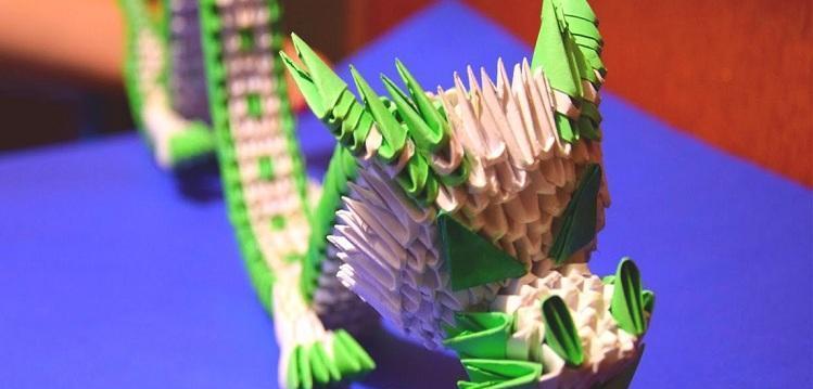 3d-origami-green-chinese-dragon-of-paper-tutorial