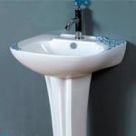 Как установить раковину с пьедесталом?