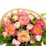 Корзина с цветами из лент своими руками