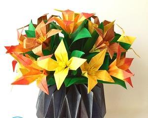 Как сделать вазу из бумаги своими руками — оригами, простую?