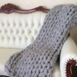 Из какой пряжи лучше вязать плед?