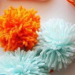 Коврик из помпонов своими руками