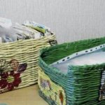 Корзинки своими руками из подручных материалов