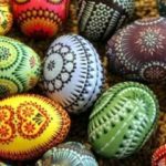 Своими руками украшение корзины на Пасху