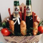 Пивная корзина в подарок мужчине своими руками