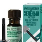Как удалить зеленку с мебели?
